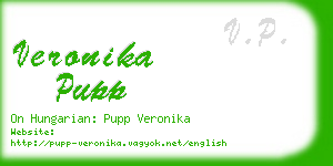 veronika pupp business card